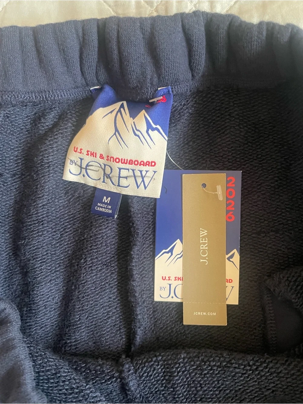 U.S. Ski & Snowboard by J. Crew heritage terry graphic jogger pant Size M CR118